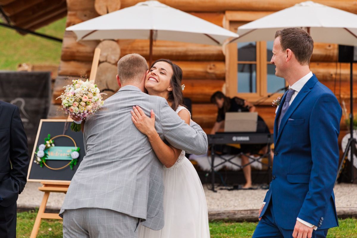 Traumhochzeit auf der Fani Alm mit wunderschnem Sonnenuntergang