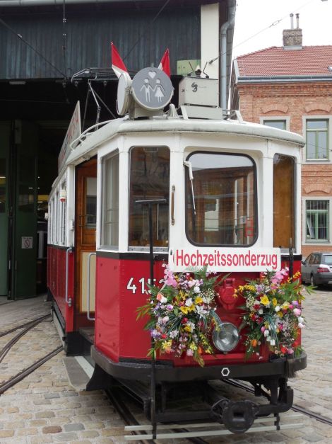 Oldtimer-Straßenbahn