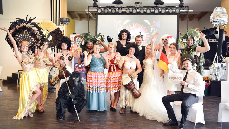 Showband Spiegel - Band und Tamada